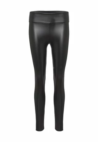 MANGUUN Kunstlederleggings, Uni, Für Damen SCHWARZ 3 MANGUUN Kunstlederleggings, Uni, Für Damen SCHWARZ