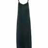 HALLHUBER Midi Slip Dress Aus Viskose-Satin Petrol