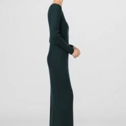 HALLHUBER Maxi-Strickkleid Im Merinowolle-Mix Petrol 10 HALLHUBER Maxi-Strickkleid Im Merinowolle-Mix Petrol -ONLY Geschäft unnamed file 1010