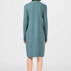 HALLHUBER Loose-Strickkleid Aus Reiner Merinowolle Eucalyptus -ONLY Geschäft unnamed file 1019