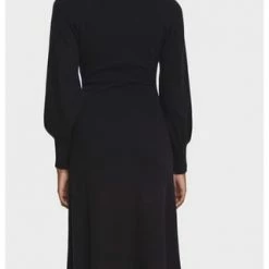 ESPRIT Collection Kleid, Strick, Rollkragen, Ballonärmel, Uni, Für Damen E001 BLACK -ONLY Geschäft unnamed file 102