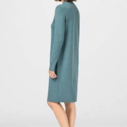 HALLHUBER Loose-Strickkleid Aus Reiner Merinowolle Eucalyptus -ONLY Geschäft unnamed file 1020