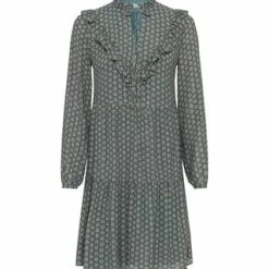 HALLHUBER Printkleid Im Viskose-Seide-Lurex-Mix Eucalyptus