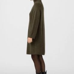 HALLHUBER Oversized Strickkleid Aus Flauschigem Alpaka-Wolle-Mix Olive -ONLY Geschäft unnamed file 1040