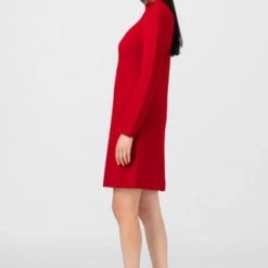 HALLHUBER Strickkleid Aus Mulesing-freier Merinowolle Poppy Red -ONLY Geschäft unnamed file 1045