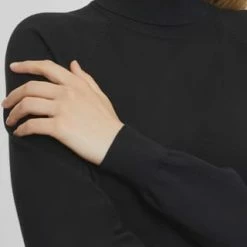 MANGUUN Collection Strickkleid, Rollkragen, Für Damen SCHWARZ -ONLY Geschäft unnamed file 1066