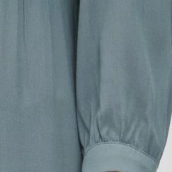 MANGUUN Collection Blusenkleid, Voilant, Knopfleiste, Für Damen GRAUBLAU -ONLY Geschäft unnamed file 1087