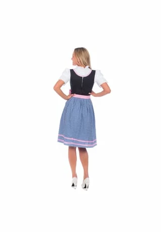 Edelnice Mini Dirndl 3-teilig Blau 6 Edelnice Mini Dirndl 3-teilig Blau – Bild 4