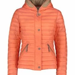 AMBER & JUNE Steppjacke Mit Kapuze Chili