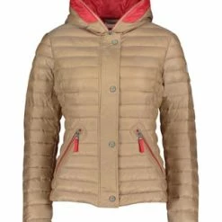 AMBER & JUNE Steppjacke Mit Kapuze Golden Sand