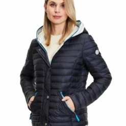 AMBER & JUNE Steppjacke Mit Kapuze Dunkelblau -ONLY Geschäft unnamed file 1136