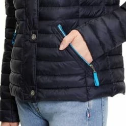 AMBER & JUNE Steppjacke Mit Kapuze Dunkelblau -ONLY Geschäft unnamed file 1140