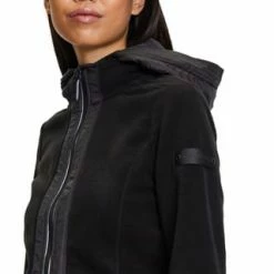 BETTY BARCLAY Fleecejacke Mit Kapuze Schwarz -ONLY Geschäft unnamed file 1157