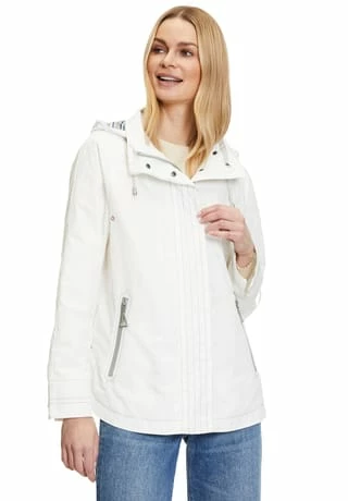 AMBER & JUNE Jacke Mit Kapuze Offwhite 5 AMBER & JUNE Jacke Mit Kapuze Offwhite – Bild 3