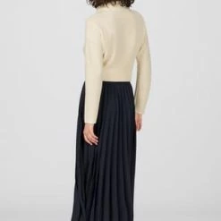 HALLHUBER Plisseerock In Midilänge Dark Blue -ONLY Geschäft unnamed file 126