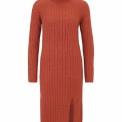 MANGUUN Strickkleid, Rollkragen, Raglan-Ärmel, Für Damen GINGER SPICE 18-15