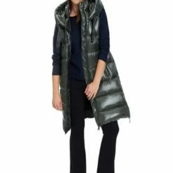 BETTY BARCLAY Daunenweste Mit Kapuze Dunkelgrün -ONLY Geschäft unnamed file 1303