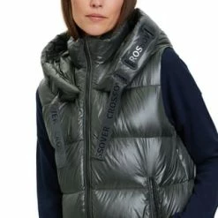 BETTY BARCLAY Daunenweste Mit Kapuze Dunkelgrün -ONLY Geschäft unnamed file 1305