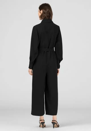 HALLHUBER Oversize-Overall Aus Crêpe-Qualität Black 4 HALLHUBER Oversize-Overall Aus Crêpe-Qualität Black – Bild 3