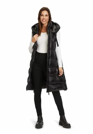 BETTY BARCLAY Daunenweste Mit Kapuze Schwarz 7 BETTY BARCLAY Daunenweste Mit Kapuze Schwarz – Bild 5