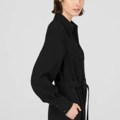 HALLHUBER Oversize-Overall Aus Crêpe-Qualität Black 10 HALLHUBER Oversize-Overall Aus Crêpe-Qualität Black -ONLY Geschäft unnamed file 133