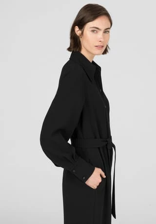 HALLHUBER Oversize-Overall Aus Crêpe-Qualität Black 6 HALLHUBER Oversize-Overall Aus Crêpe-Qualität Black – Bild 5