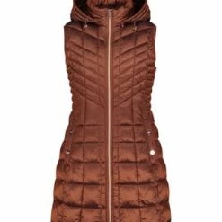 BETTY BARCLAY Steppweste Mit Abnehmbarer Kapuze Braun