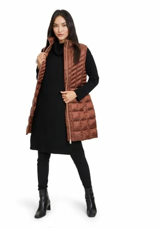 BETTY BARCLAY Steppweste Mit Abnehmbarer Kapuze Braun 7 BETTY BARCLAY Steppweste Mit Abnehmbarer Kapuze Braun – Bild 5