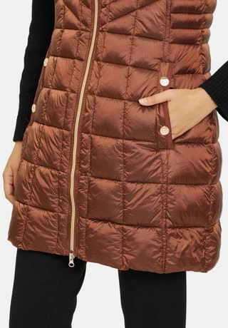 BETTY BARCLAY Steppweste Mit Abnehmbarer Kapuze Braun 11 BETTY BARCLAY Steppweste Mit Abnehmbarer Kapuze Braun – Bild 9