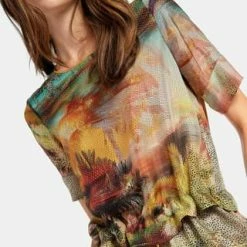 Peter Hahn Kleid Dress Orange/ Multicolor -ONLY Geschäft unnamed file 139