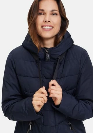 AMBER & JUNE Winterjacke Kunstdaune Dunkelblau 11 AMBER & JUNE Winterjacke Kunstdaune Dunkelblau – Bild 9