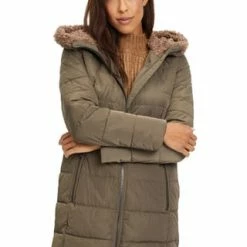 AMBER & JUNE Winterjacke Kunstdaune Khaki Braun -ONLY Geschäft unnamed file 1459