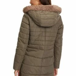 AMBER & JUNE Winterjacke Kunstdaune Khaki Braun -ONLY Geschäft unnamed file 1460