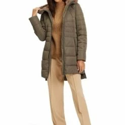 AMBER & JUNE Winterjacke Kunstdaune Khaki Braun -ONLY Geschäft unnamed file 1461