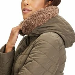 AMBER & JUNE Winterjacke Kunstdaune Khaki Braun -ONLY Geschäft unnamed file 1463