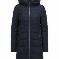 AMBER & JUNE Winterjacke Kunstdaune Dunkelblau
