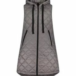 Cartoon Steppweste Mit Kapuze Steeple Gray