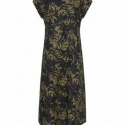 ANNA AURA Leinenkleid Linen Schwarz/ Oliv