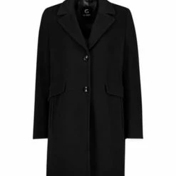 GIL BRET Wintermantel Mit Reverskragen Schwarz