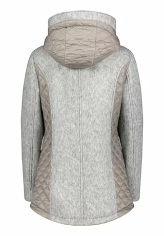 GIL BRET Wolljacke Mit Kapuze Light Grey Melange 4 GIL BRET Wolljacke Mit Kapuze Light Grey Melange – Bild 2