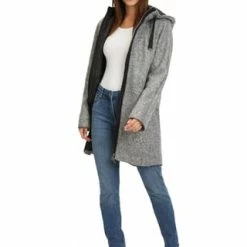 GIL BRET Wollmantel Mit Kapuze Dunkelgrau -ONLY Geschäft unnamed file 1583