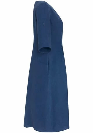 ANNA AURA Sommerkleid Linen Meerblau 6 ANNA AURA Sommerkleid Linen Meerblau – Bild 4