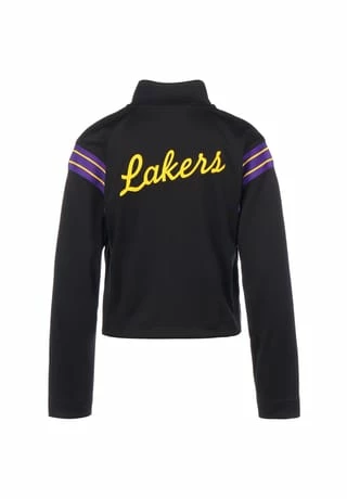 NIKE PERFORMANCE NBA Los Angeles Lakers Courtside Trainingsjacke Damen Schwarz/ Lila 4 NIKE PERFORMANCE NBA Los Angeles Lakers Courtside Trainingsjacke Damen Schwarz/ Lila – Bild 2