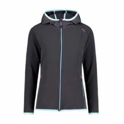 CMP Fleecejacke Jacket Fix Hood Anthrazit