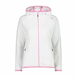 CMP Fleecejacke Jacket Fix Hood Weiß