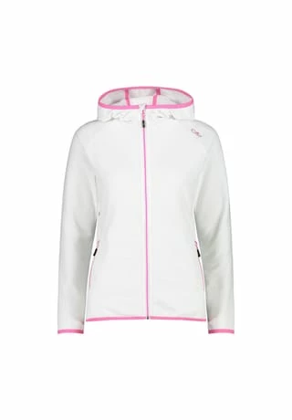 CMP Fleecejacke Jacket Fix Hood Weiß 3 CMP Fleecejacke Jacket Fix Hood Weiß