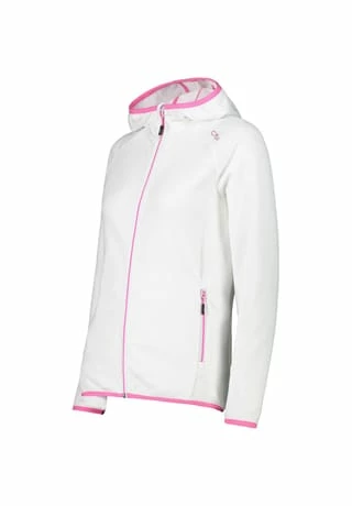 CMP Fleecejacke Jacket Fix Hood Weiß 5 CMP Fleecejacke Jacket Fix Hood Weiß – Bild 3