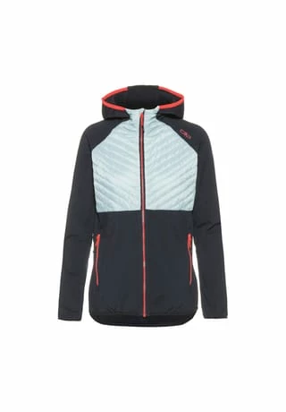 CMP Steppjacke Reißverschluss,Reißverschluss-Tasche Damen Black Blue 3 CMP Steppjacke Reißverschluss,Reißverschluss-Tasche Damen Black Blue