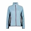 CMP Fleecejacke Reißverschluss,Reißverschluss-Tasche Damen Cristall Blue -ONLY Geschäft unnamed file 1708