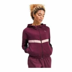PUMA® Jacke HIT Feel It Sweat Lila